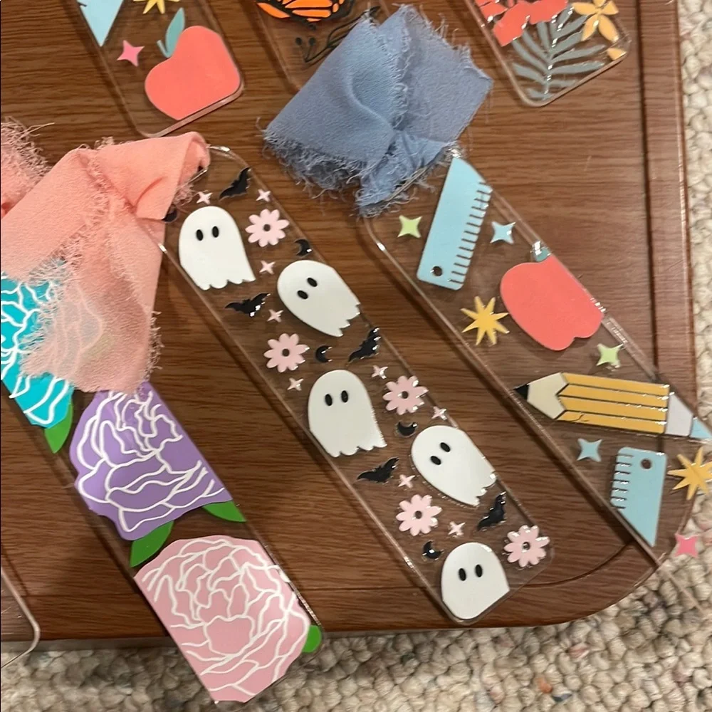 Colorful Patterned Bookmarks Set - Picture 4 of 5